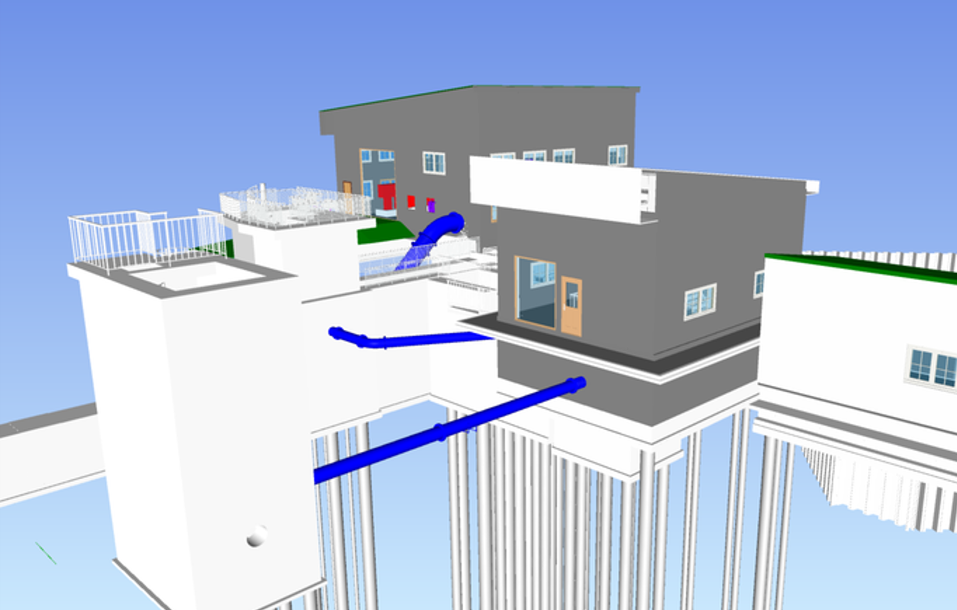 Chi tiết kết cấu Trạm bơm Thủy lợi