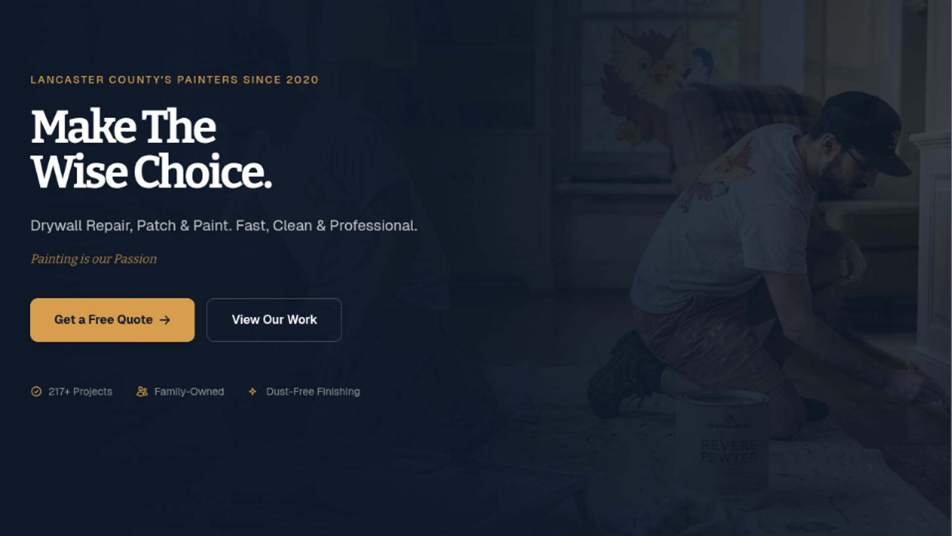 Local painting business website design