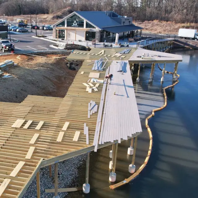 Deck at Winterfield Crossing project before work