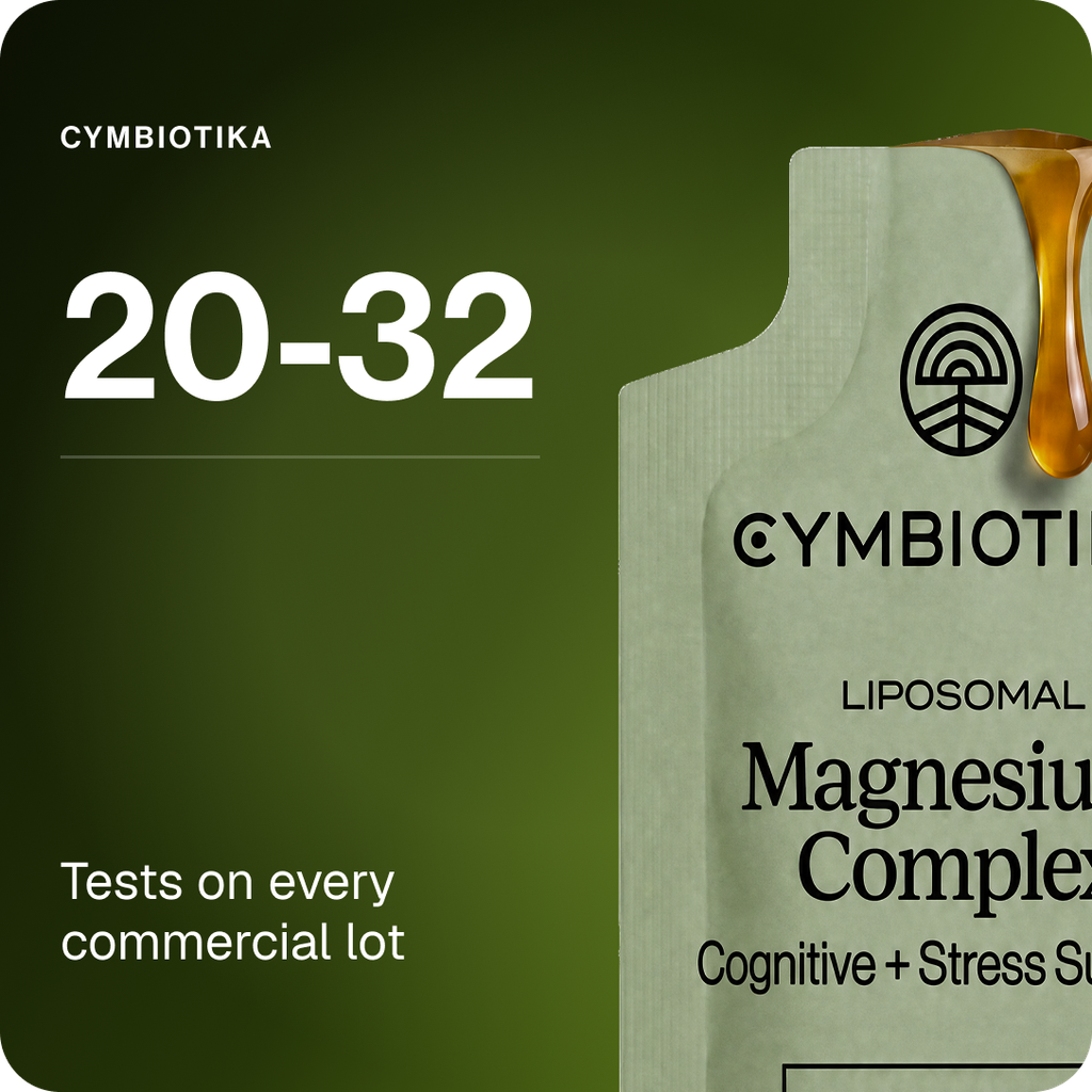 Cymbiotika 20-32 Tests on every commercial lot