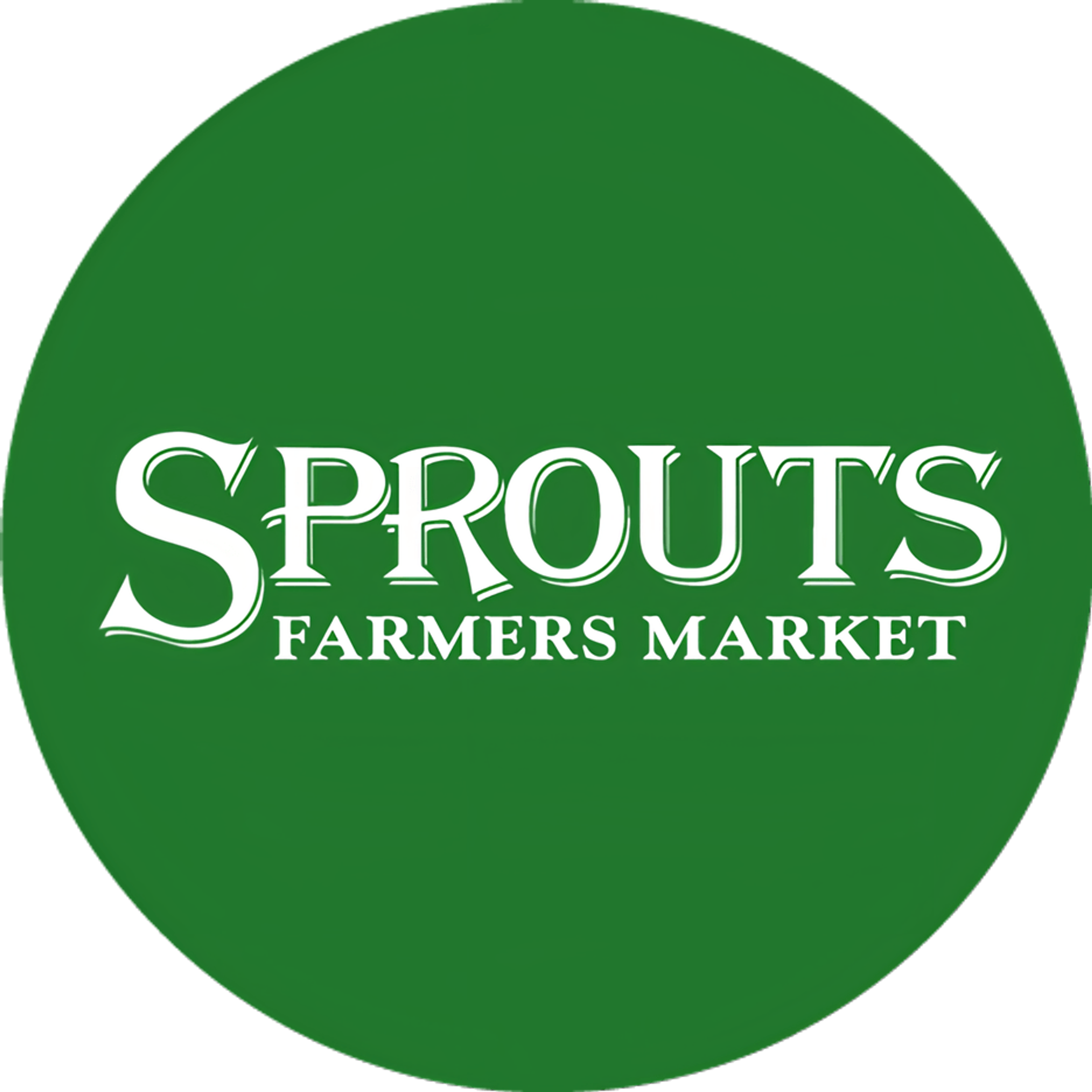 Sprouts Farmers Market logo in white on a green circle.