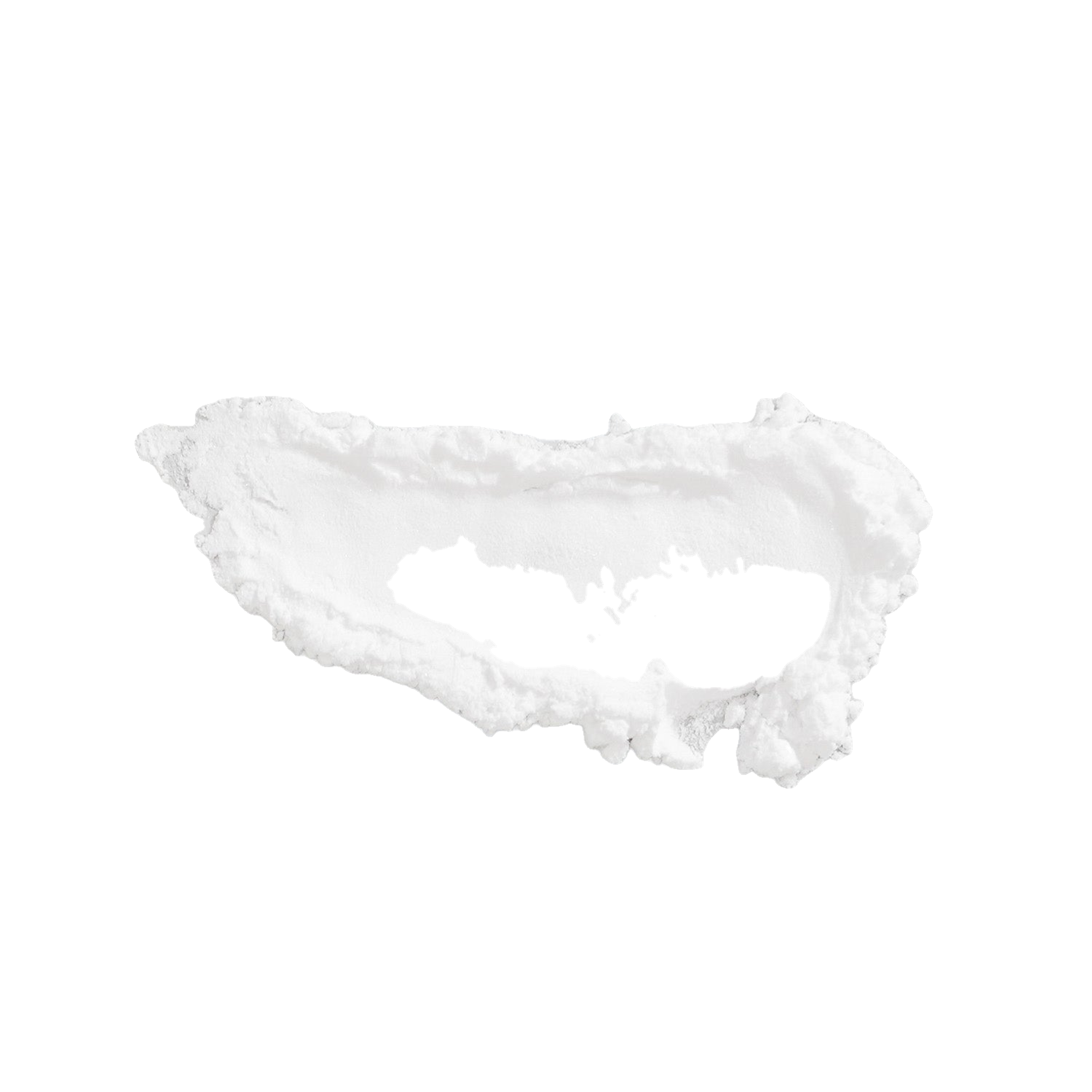 White, textured irregular ring-like form with a hollow center, used as an ingredient illustration.