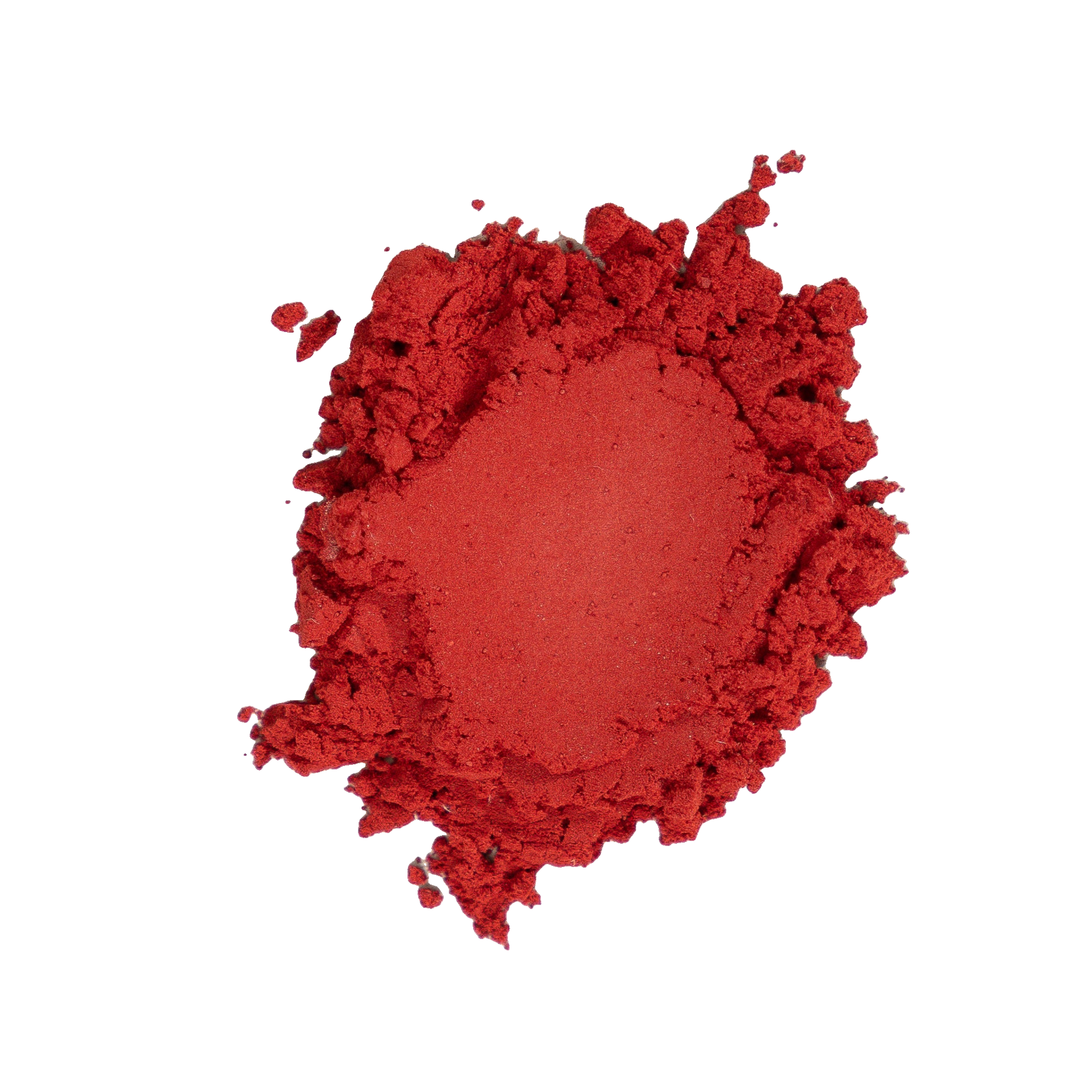 A mound of vivid red powder, shown as an ingredient visual for Icelandic Astaxanthin.