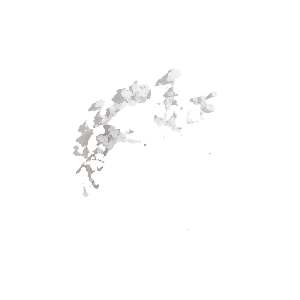 White crystalline flakes arranged in a loose curved cluster, illustrating an ingredient.