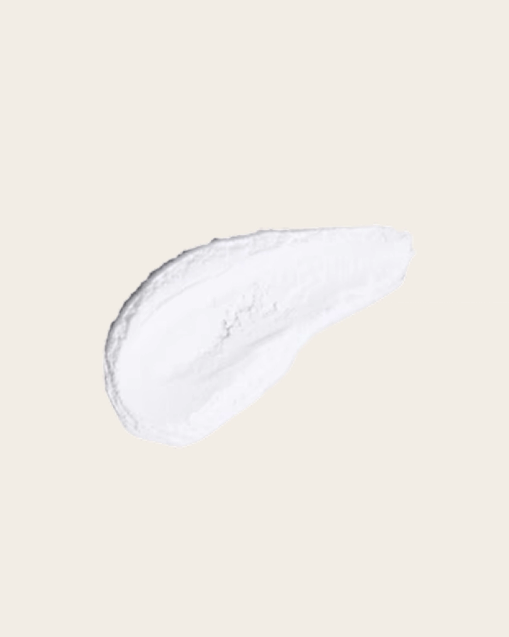A textured white smear on a pale beige background accompanies the magnesium bisglycinate ingredient card.