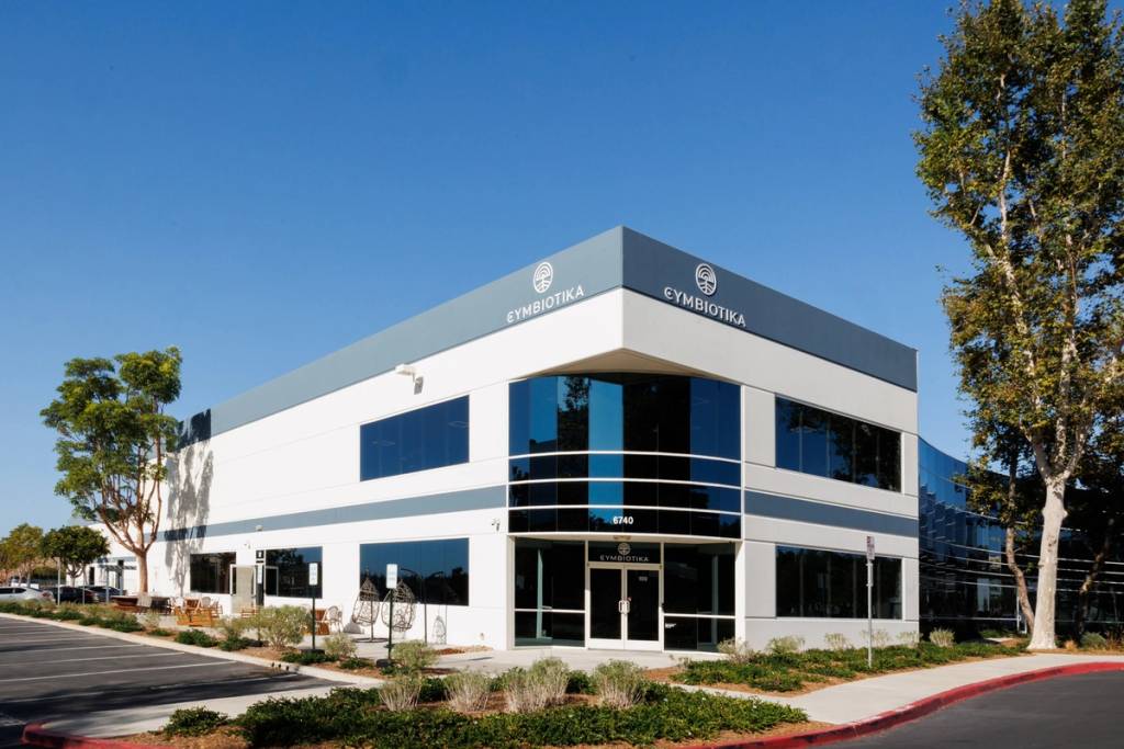 Exterior of the Cymbiotika office building