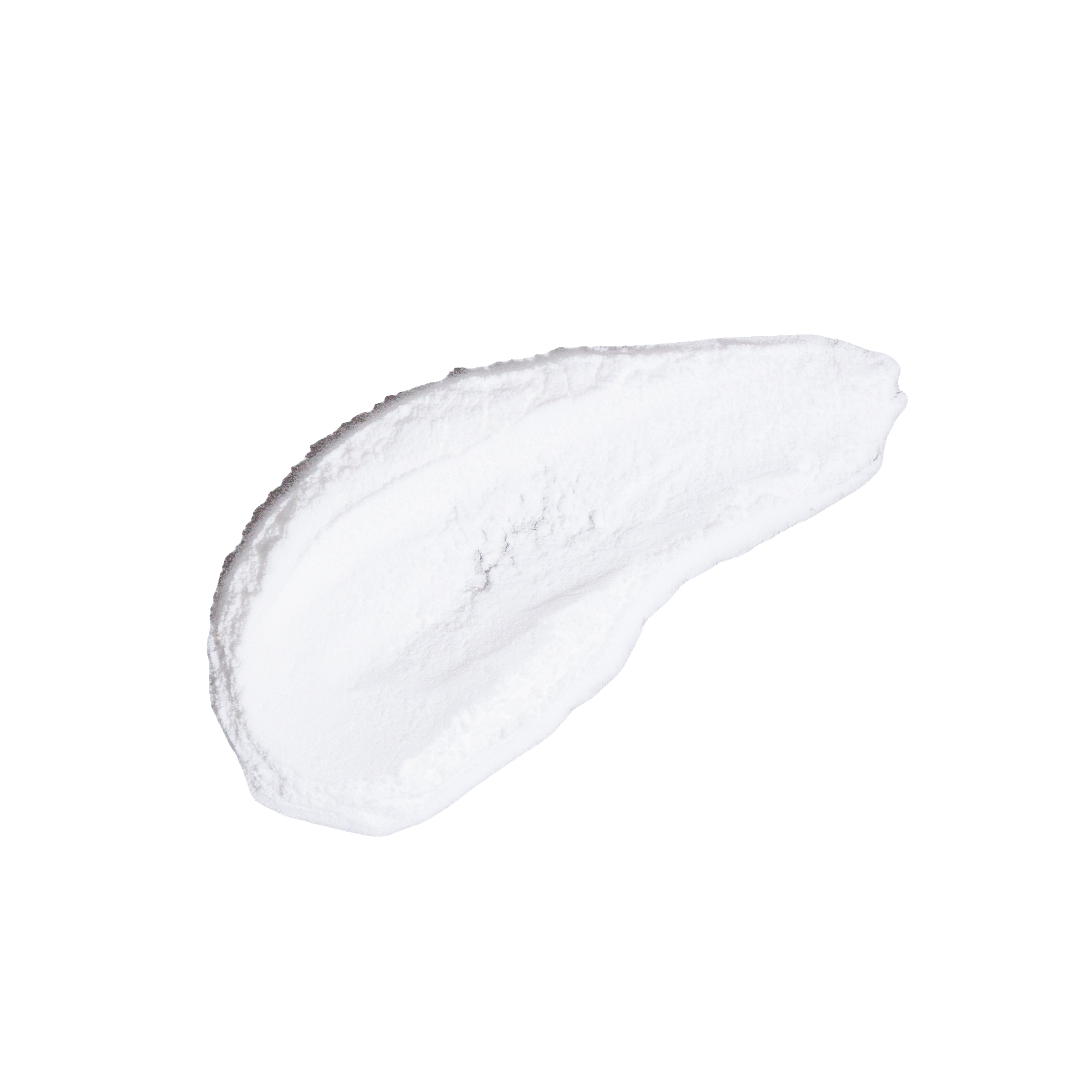 White powder swatch illustrating the ingredient page.