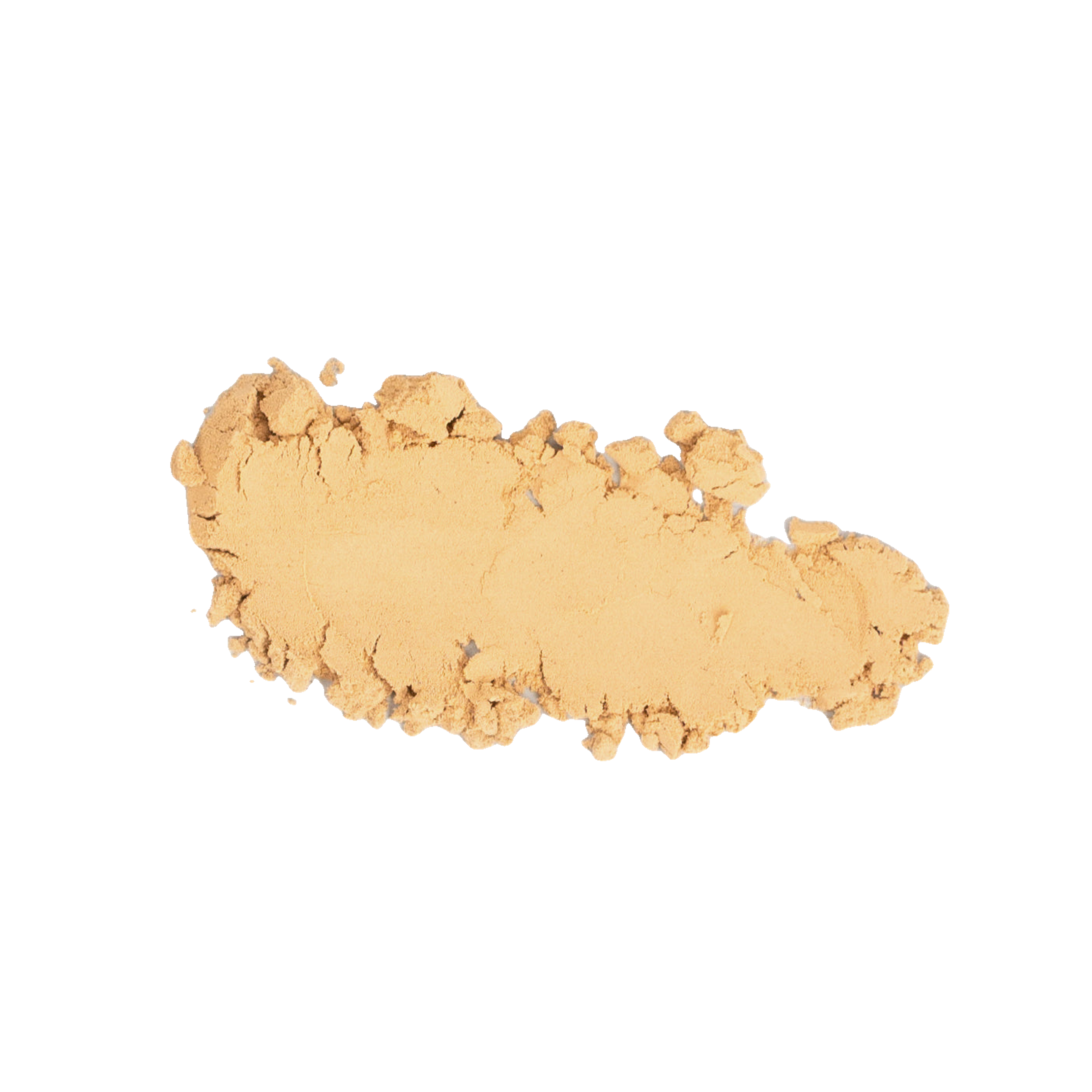 Irregular mound of pale tan powder.