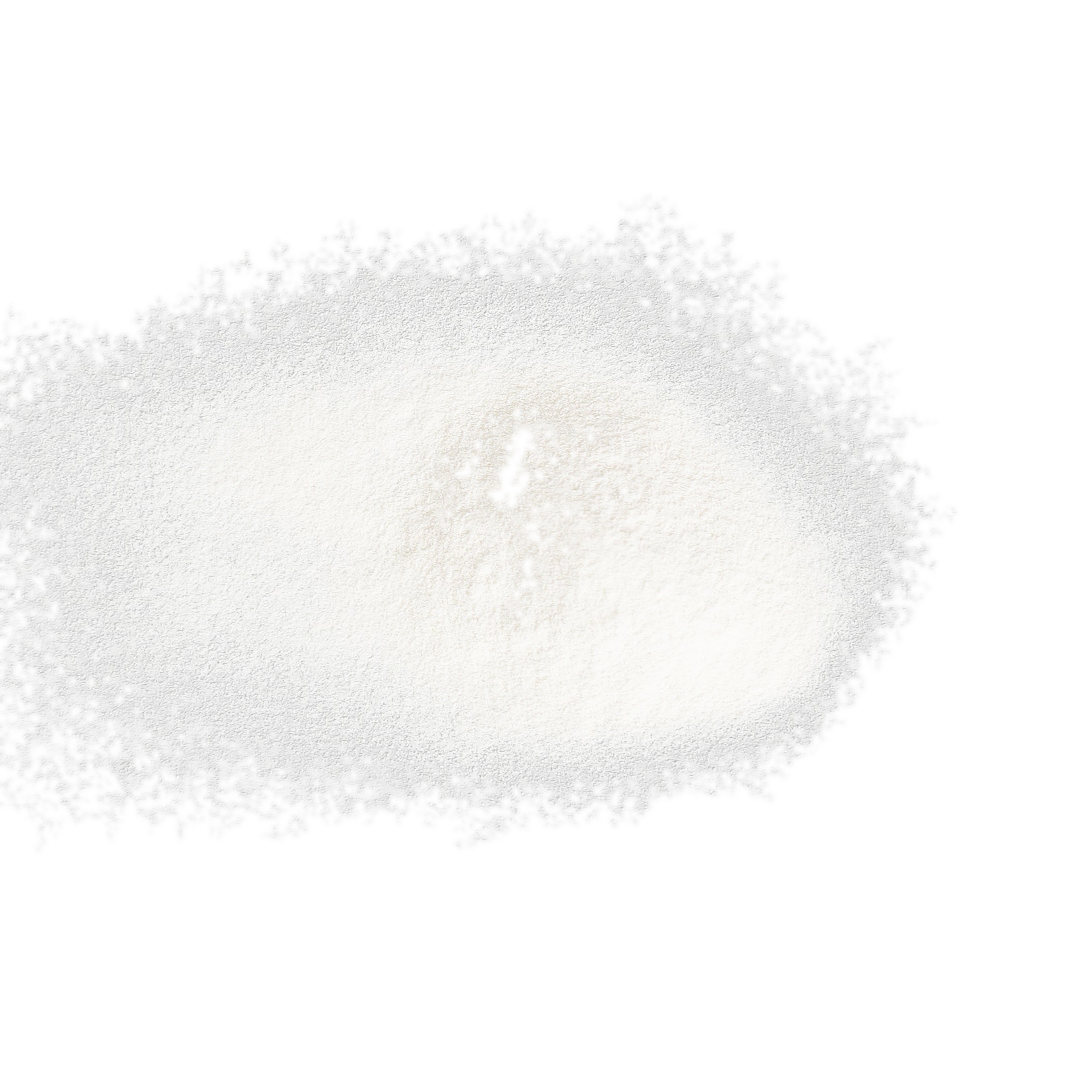 A mound of fine white powder.