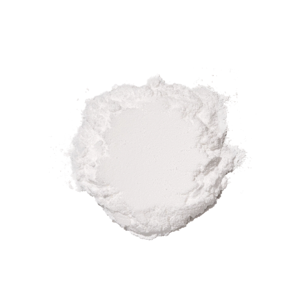 A mound of fine white powder.