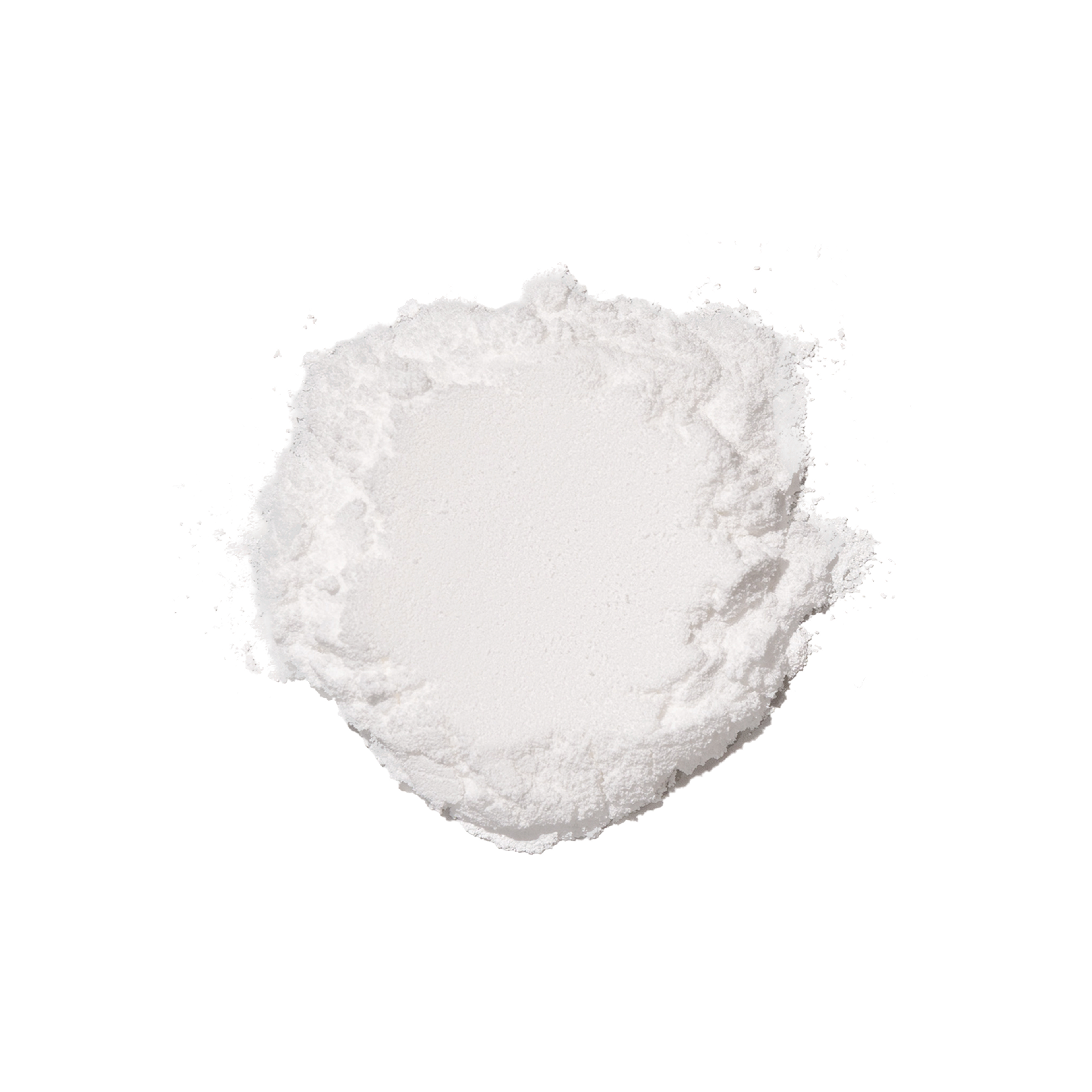 A mound of fine white powder.