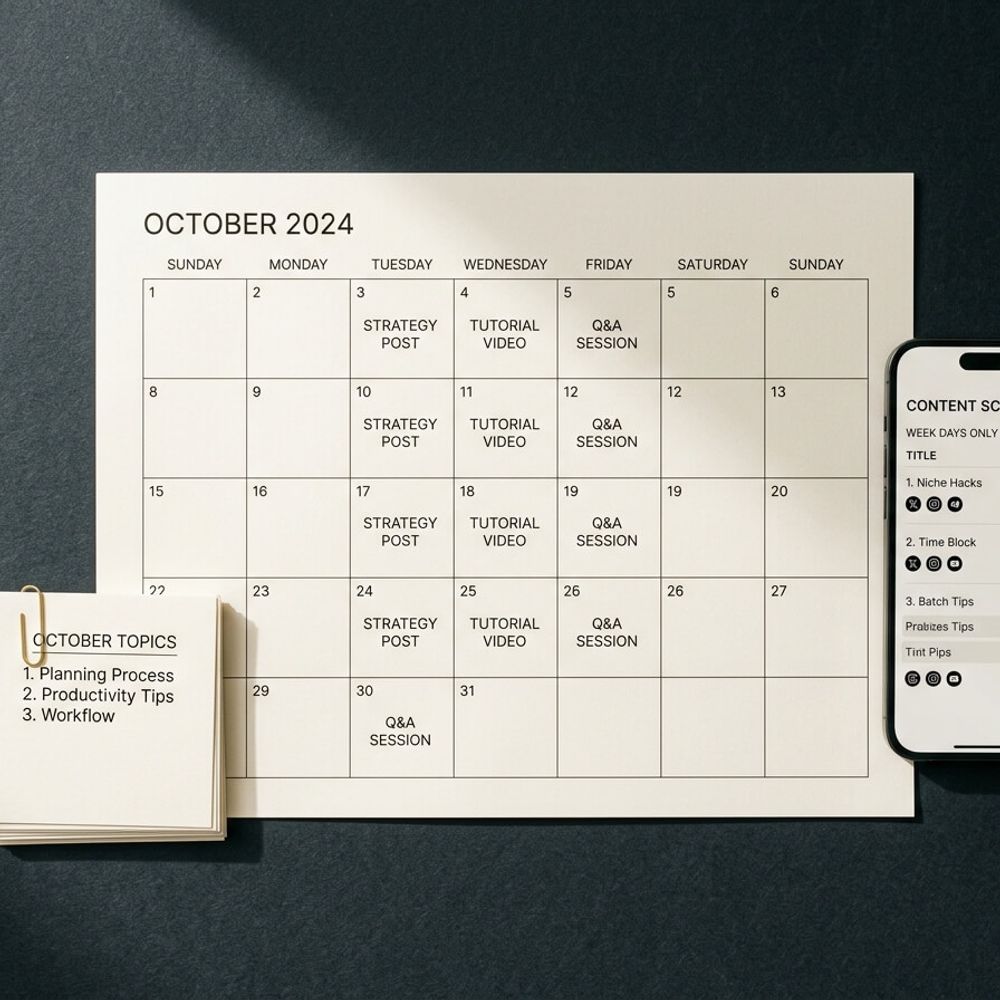 How to Create 30 Days of Content in One Afternoon