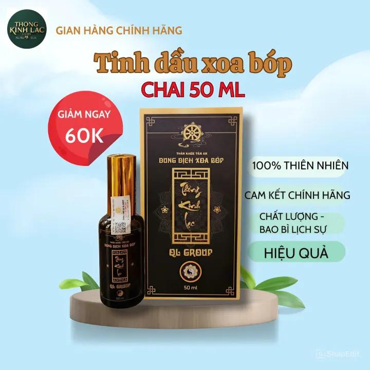 Tinh dầu Xoa Bóp Thông Kinh Lạc Giảm Đau Tê Buốt Xương Khớp 50ml Chính Hãng - Đạt Chất Lượng ISO 13485