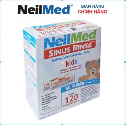 Gói Hỗn hợp Muối Rửa Mũi Xoang Trẻ Em-NeilMed Sinus Rinse Kids Sachets (Hộp 120 gói)- Xuất xứ Mỹ