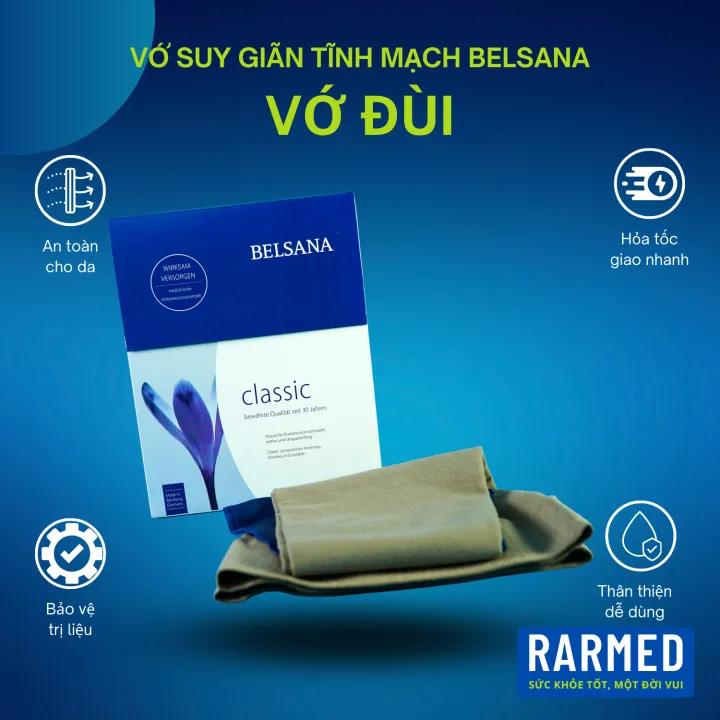 Vớ đùi Belsana y khoa chống suy giản tĩnh mạch, phù nề, đau nhức - 5 Size