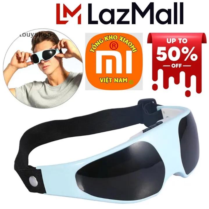 Mắt Kính Mát Xa Rung Từ Tính Thư Giãn Chống Lão Hóa Trán Mới Máy Massage Mắt Healthy Eyes