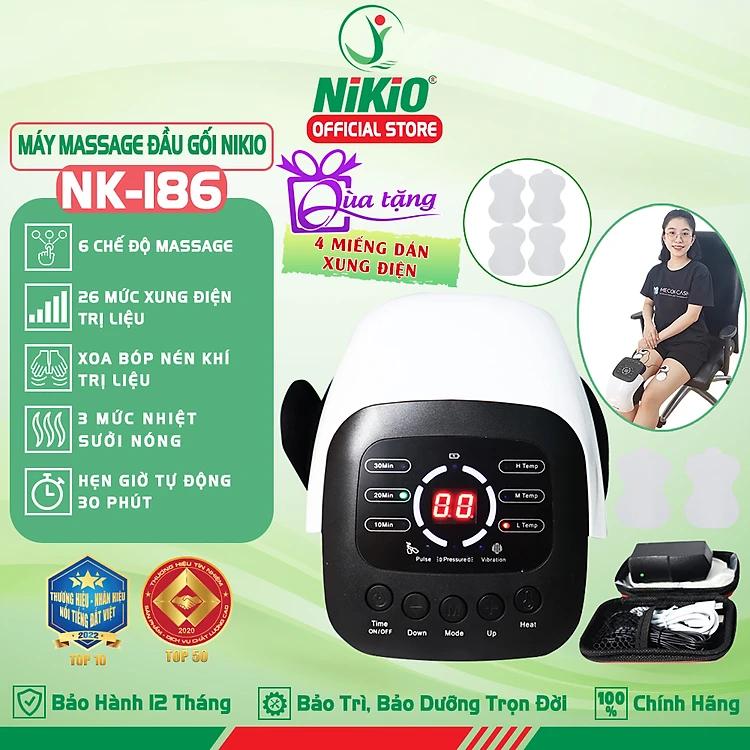 Máy Massage Đầu Gối Nikio NK-186 - Công Nghệ Rung, Túi Khí Xoa Bóp Nhẹ Nhàng Giúp Khớp Gối Thư Giãn, Giảm Đau Nhức