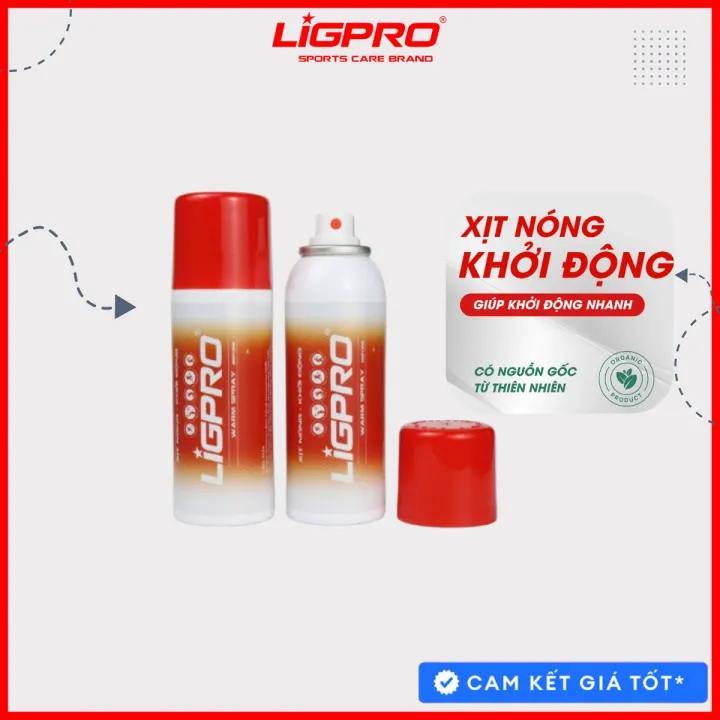 Bình Xịt nóng LIGPRO giúp khởi động 160ml, dầu nóng xoa bóp thảo dược dạng xịt - giúp làm nóng cơ nhanh chóng