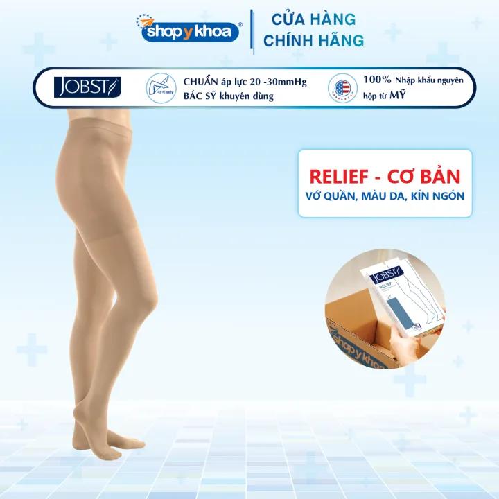 Vớ Y Khoa JOBST Relief Quần / Hông, Màu Da, Kín Ngón, Suy Giãn Tĩnh Mạch, Áp Lực 20-30mmHg (Tất Y Khoa)