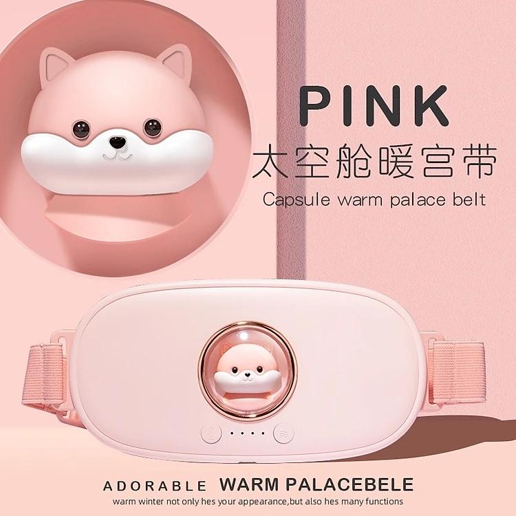 Máy massage chườm nóng giảm   bụng kinh nguyệt, Đai matxa tan mỡ bụng làm ấm nhiệt hồng ngoại rung tan mỡ toàn thân