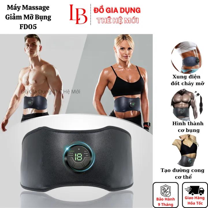 Máy mát xa đánh tan mỡ bụng Slinning, đai massage giảm mỡ bụng cao cấp