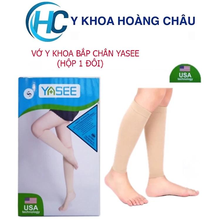 Vớ Y Khoa Bắp Chân Yasee, Tất Suy Giãn Tĩnh Mạch (Màu Da, Hộp 2 chiếc)