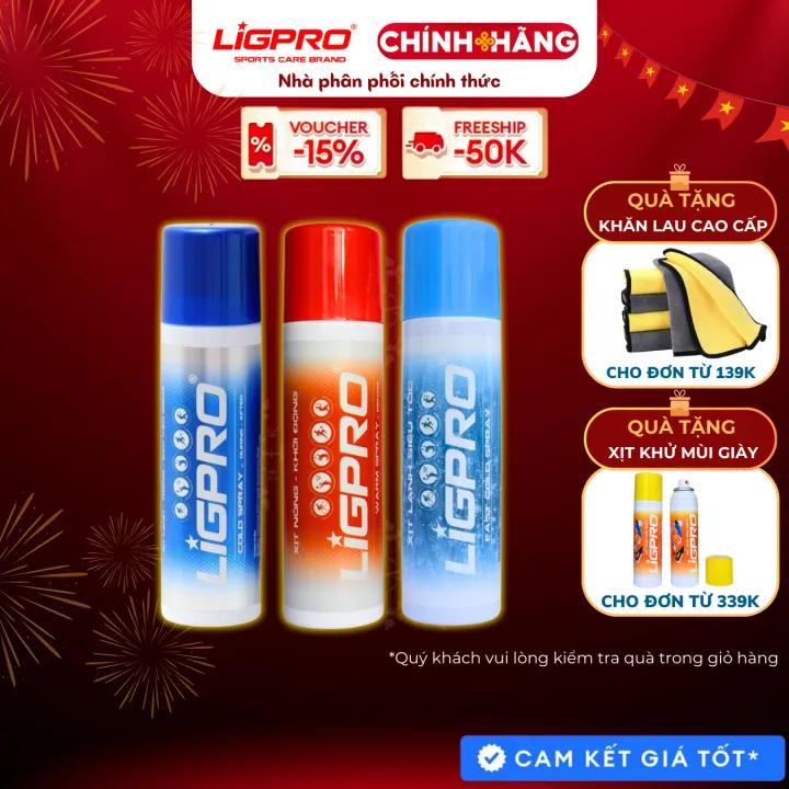 Xịt lạnh siêu tốc giảm đau Xịt nóng khởi động Xịt lạnh giảm đau chống giãn cơ LIGPRO 200ml