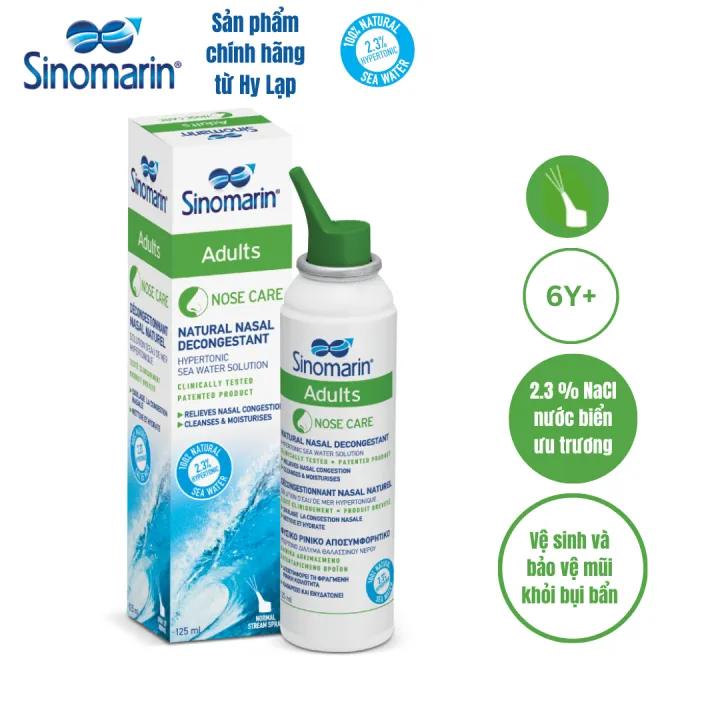 DUNG DICH CHỐNG NGHẸT MŨI SINOMARIN ADULS 125 ml