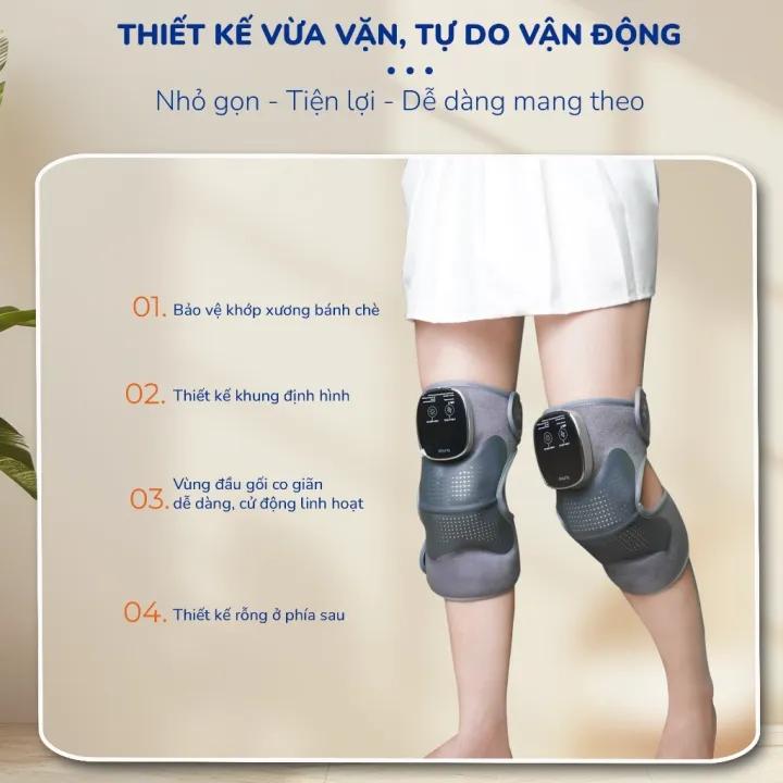 Máy Massage Giảm Đau Nhức Đầu Gối, Khô Khớp, Tê Buốt Tay Chân, Bả Vai, Khủy Tay, Máy Massage Chườm Ấm Hiệu Quả Cao