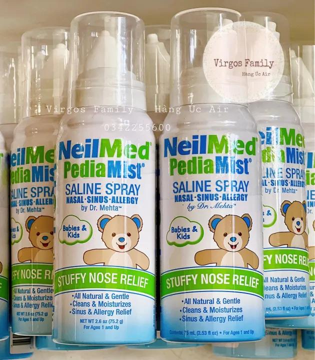 Nước muối xịt mũi NeilMed Pedia Mist cho bé 75ml