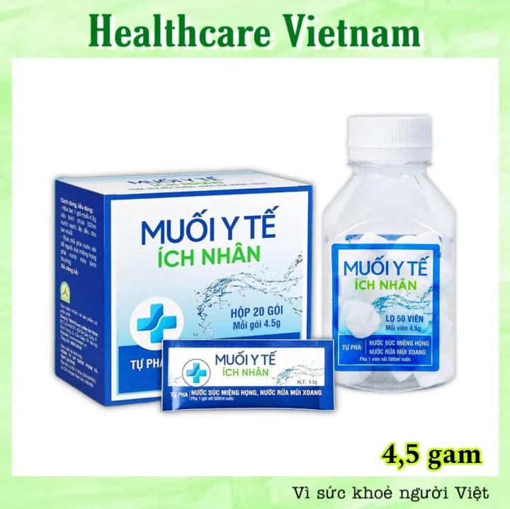 Muối Y Tế Ích Nhân Pha Nước Vệ Sinh Mũi Họng