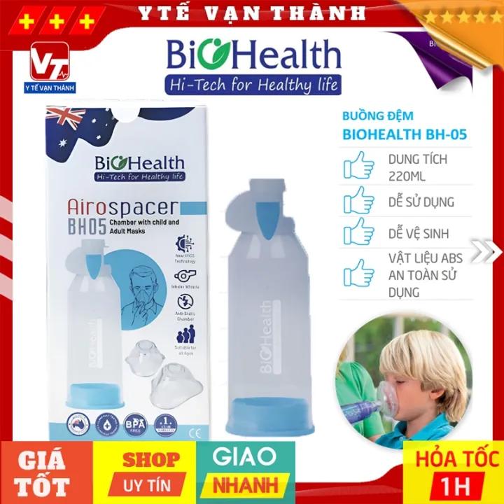 Buồng Đệm Khí Dung 2 Chiều (Babyhaler) Biohealth BH05 (BH-05) | Buồng Hít Hen Suyễn Úc -VT1076