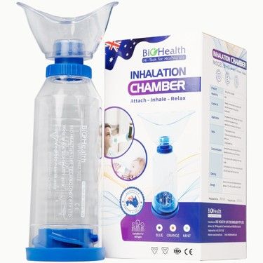Buồng đệm khí dung Inhalation Chamber BH01 220ml Biohealth đưa thuốc vào bằng đường hô hấp