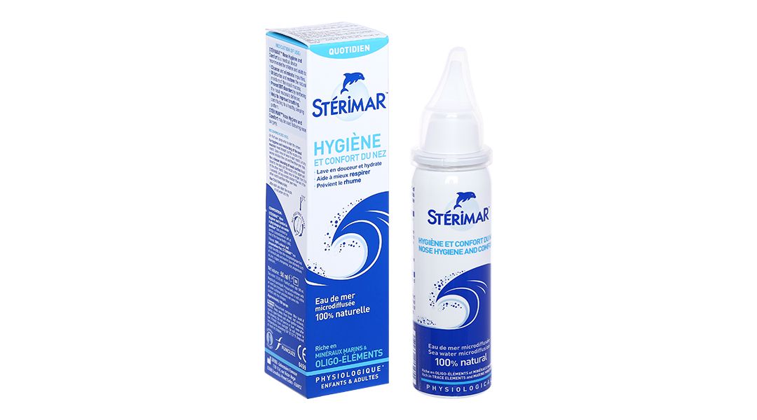 Dung dịch xịt mũi Sterimar Nose Hygiene and Comfort vệ sinh mũi hằng ngày chai 50ml