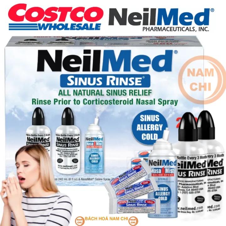 [NHẬP KHẨU MỸ][TÁCH LẺ] Bình Rửa Mũi 240ml | Chai Xịt Nasa Mist Spray 75g NEILMED SINUS RINSE Giảm Hắt Hơi Sổ Mũi Hiệu Quả
