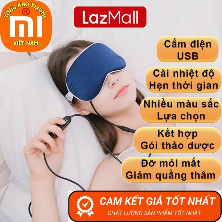 Máy Massage Mắt Sale Khủng XlAOMl Túi Chờm Mắt Thảo Dược Điện Làm Nóng Chỉnh Nhiệt Độ Hẹn Giờ