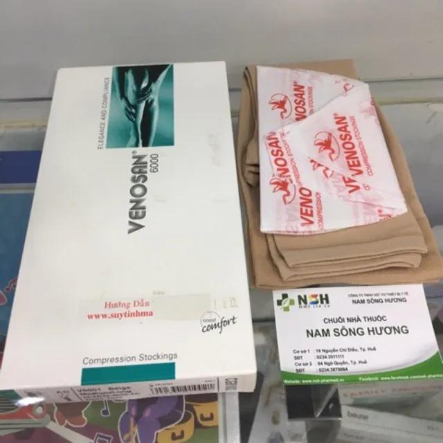 Vớ gối tất gối áp lực y khoa điều trị suy giãn tĩnh mạch đầu gối VENOSAN Thụy Sỹ size xs s m l