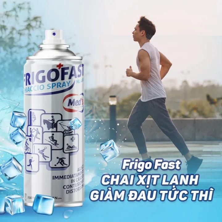 Chai xịt lạnh giảm đau FRIGOFAST,FREEZE FAST 200ml nhập khẩu Ý