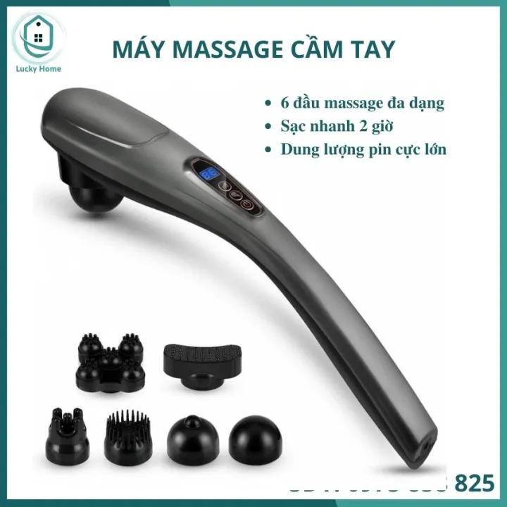 Máy mát xa lưng, máy massage toàn thân, massage toàn thân cầm tay, máy đấm lưng có 6 đầu