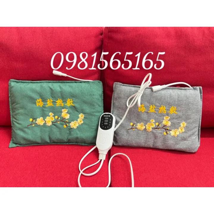 Túi Chườm Điện Muối Ngải Cứu Giảm Đau Lưng Bụng Cổ