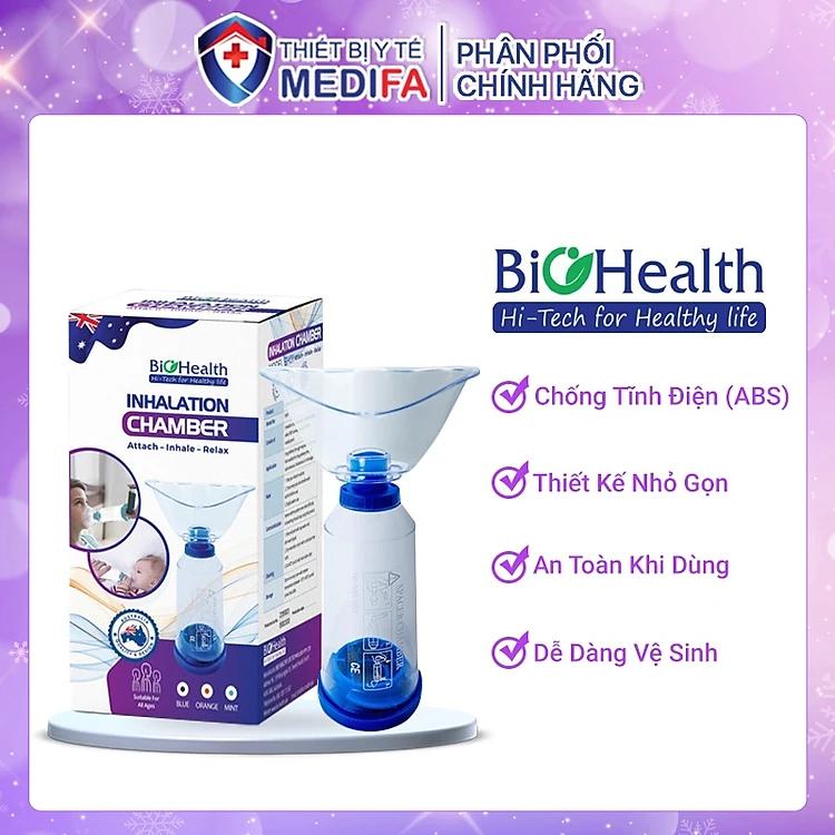 Buồng đệm khí dung Biohealth hỗ trợ dùng thuốc cho bệnh nhân hen suyễn