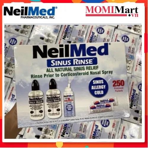 (CHÍNH HÃNG) BỘ BÌNH RỬA MŨI NEILMED SINUS RINSE DATE 2028 (MỸ) MUỐI NEILMED