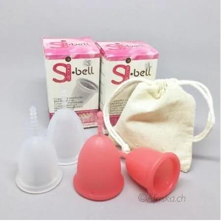 Cốc nguyệt san Sibell Pháp Kèm 2 viên tiệt trùng Cốc tiệt trùng Túi vải đủ kích thước