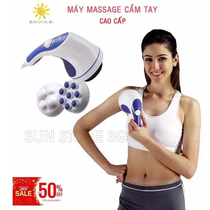 Máy mát Xa Đánh Tan Mỡ Bụng - Máy Massage cầm tay 5 đầu Cao cấp relax t2