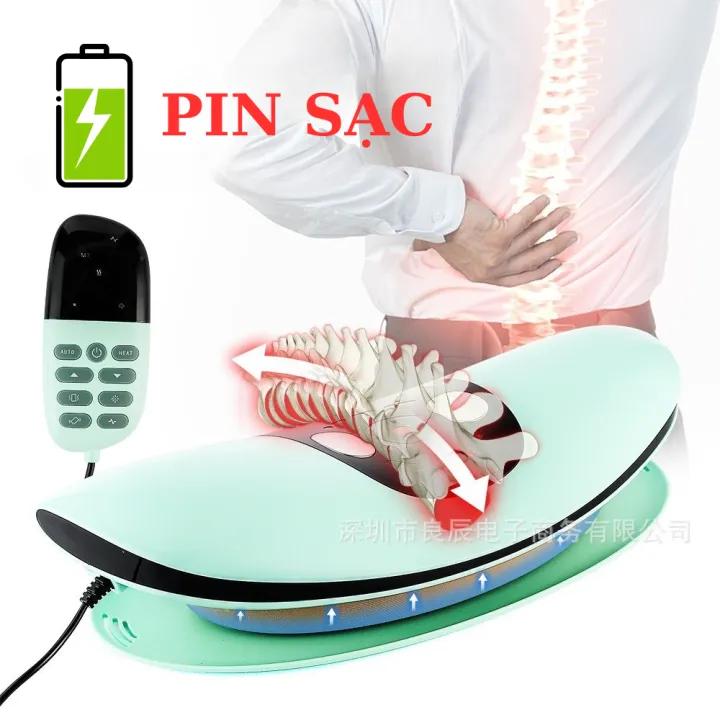 Máy Massage Lưng, Cổ, Hông, Eo Cao Cấp - Chuyên Sâu Thắt Lưng, Cột Sống - Có điều khiển - Sử dụng pin sạc