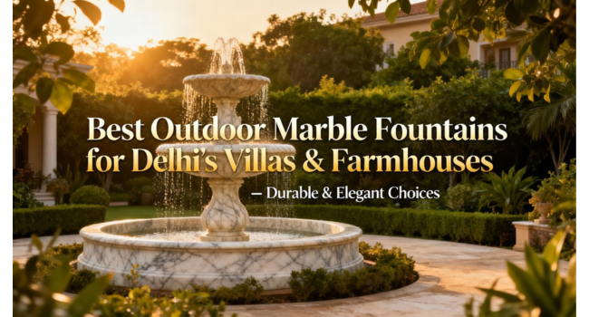 Best outdoor marble fountain for villas & farmhouses of Delhi -An elegant choice