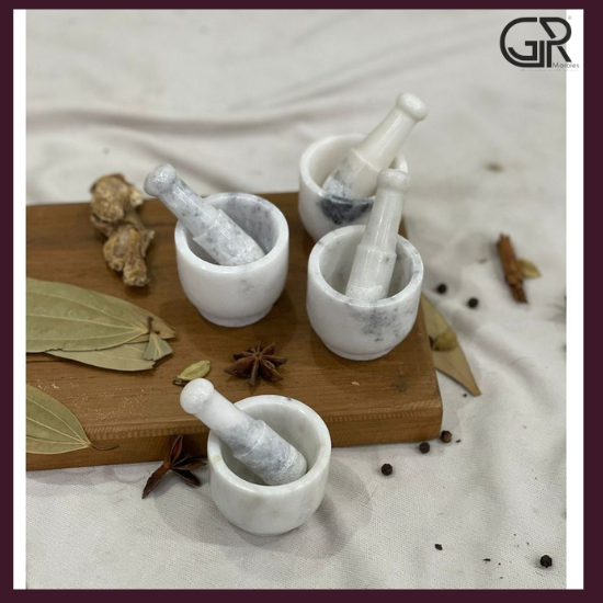 Marble Mortar & Pestle