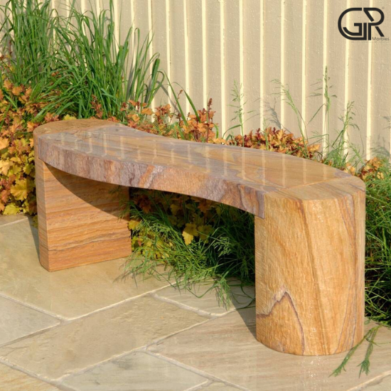 Outdoor Sandstone Bench