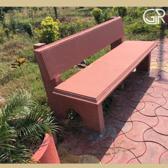 Red Sandstone Garden Bench