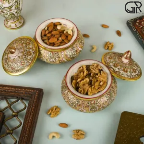 Decorative Marble Dry Fruit Box